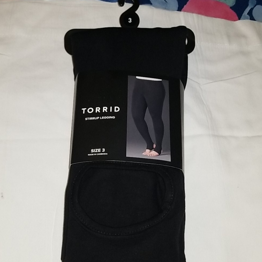 Black Stirrup Leggings